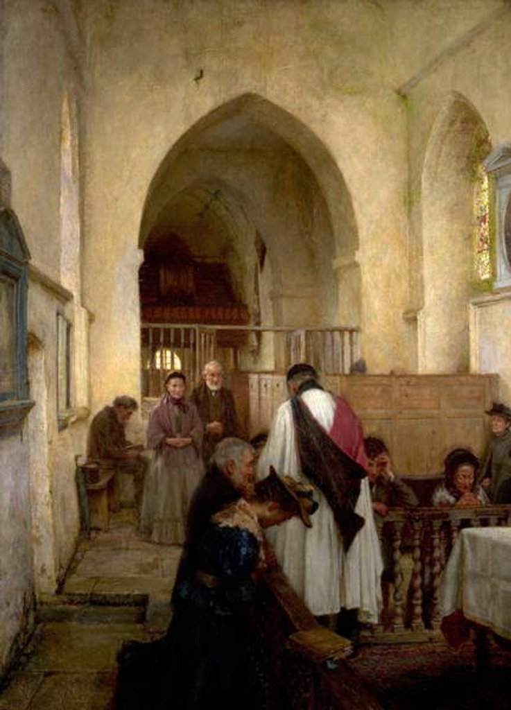 Detail of Sacrament Sunday, 1897 by William Teulon Blandford Fletcher