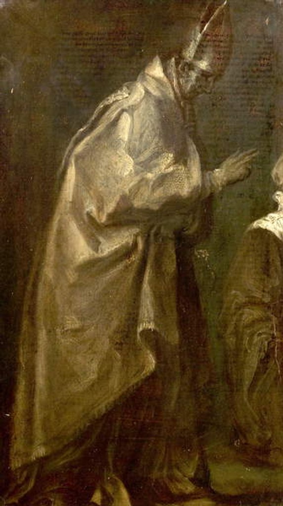 Detail of A Bishop by Italian School
