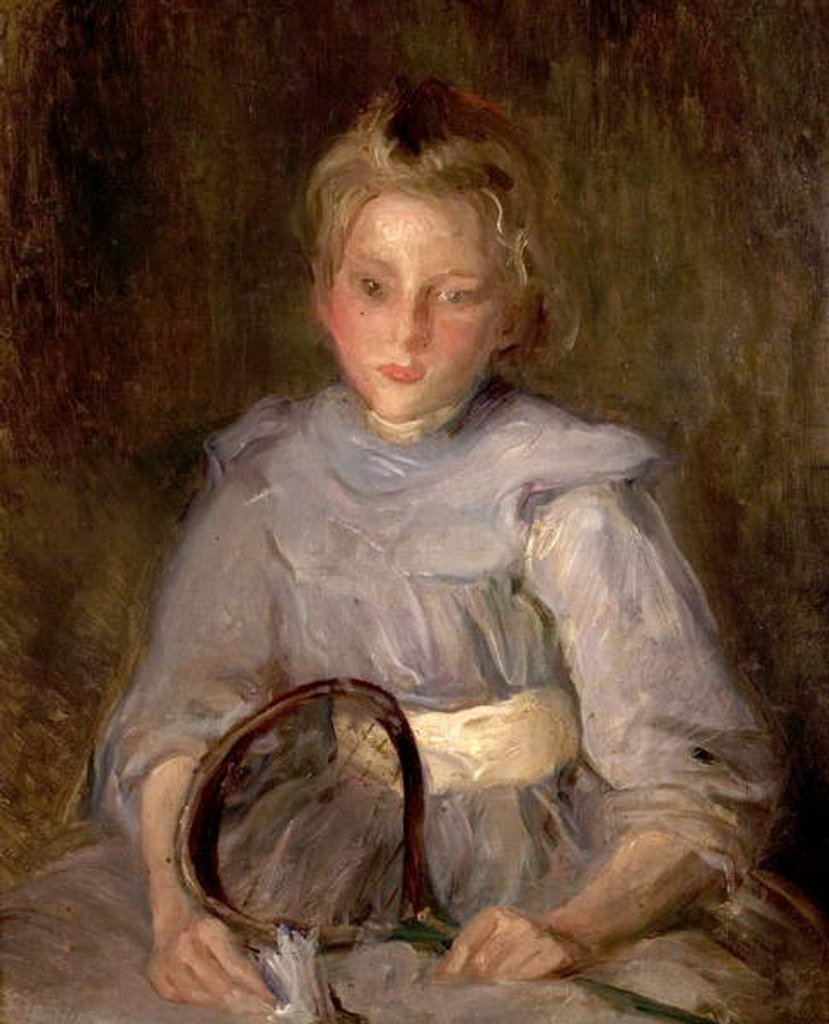 Detail of A Girl with a Racquet by Albert de Belleroche