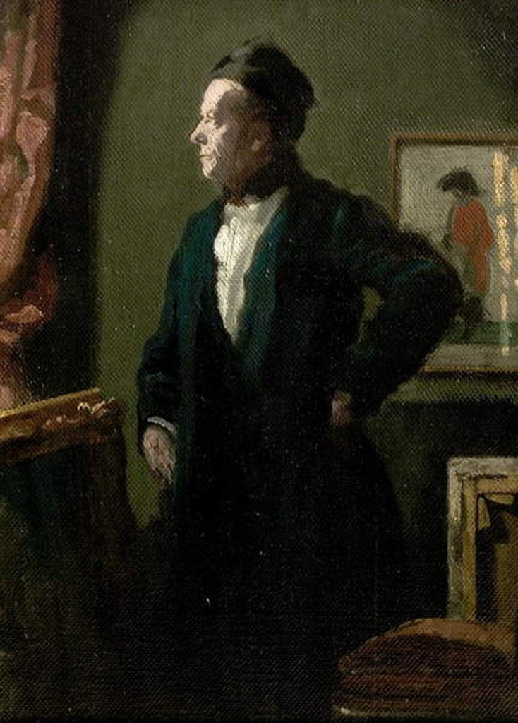 Detail of Self Portrait as 'Scarron' by James Pryde