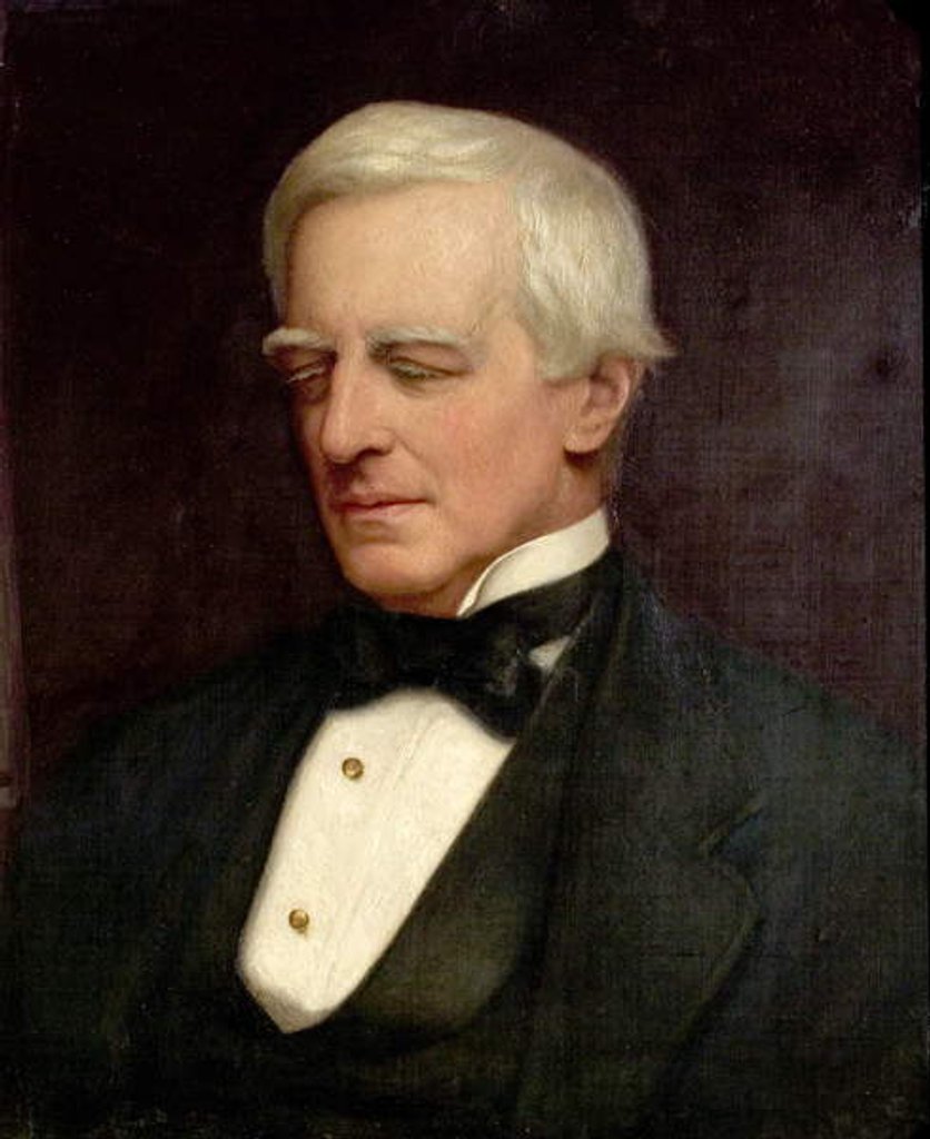 Detail of The Right Honourable Robert Lowe by Ethel Mortlock