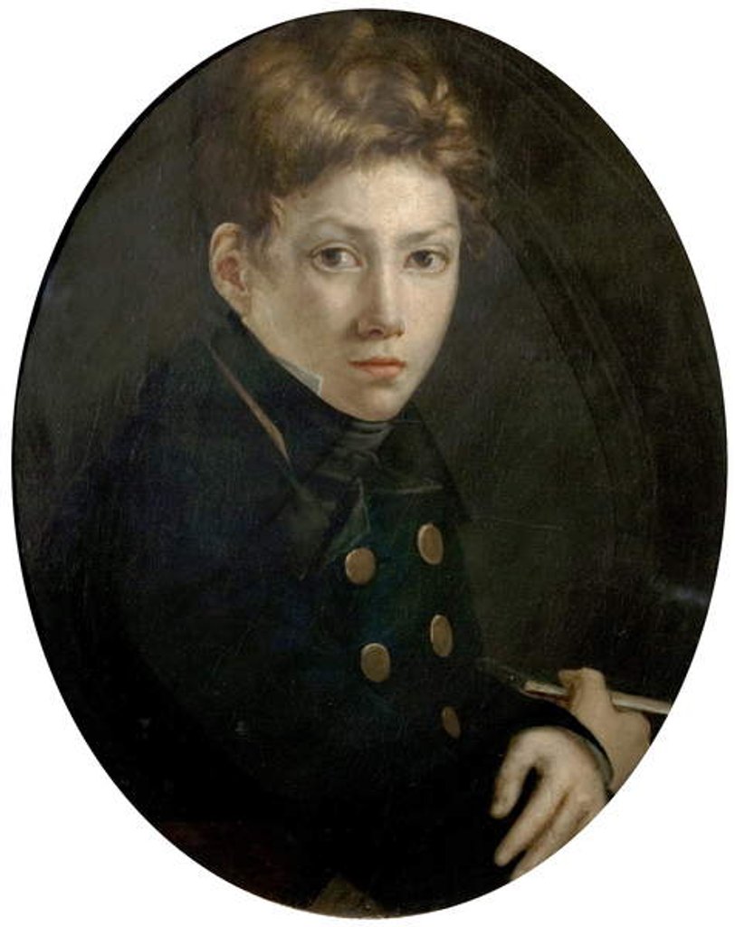 Detail of Self Portrait by Richard Parkes Bonington