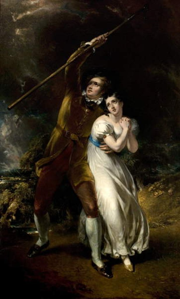 Detail of Celadon and Amelia in a Storm, 1840-49 by John Wood