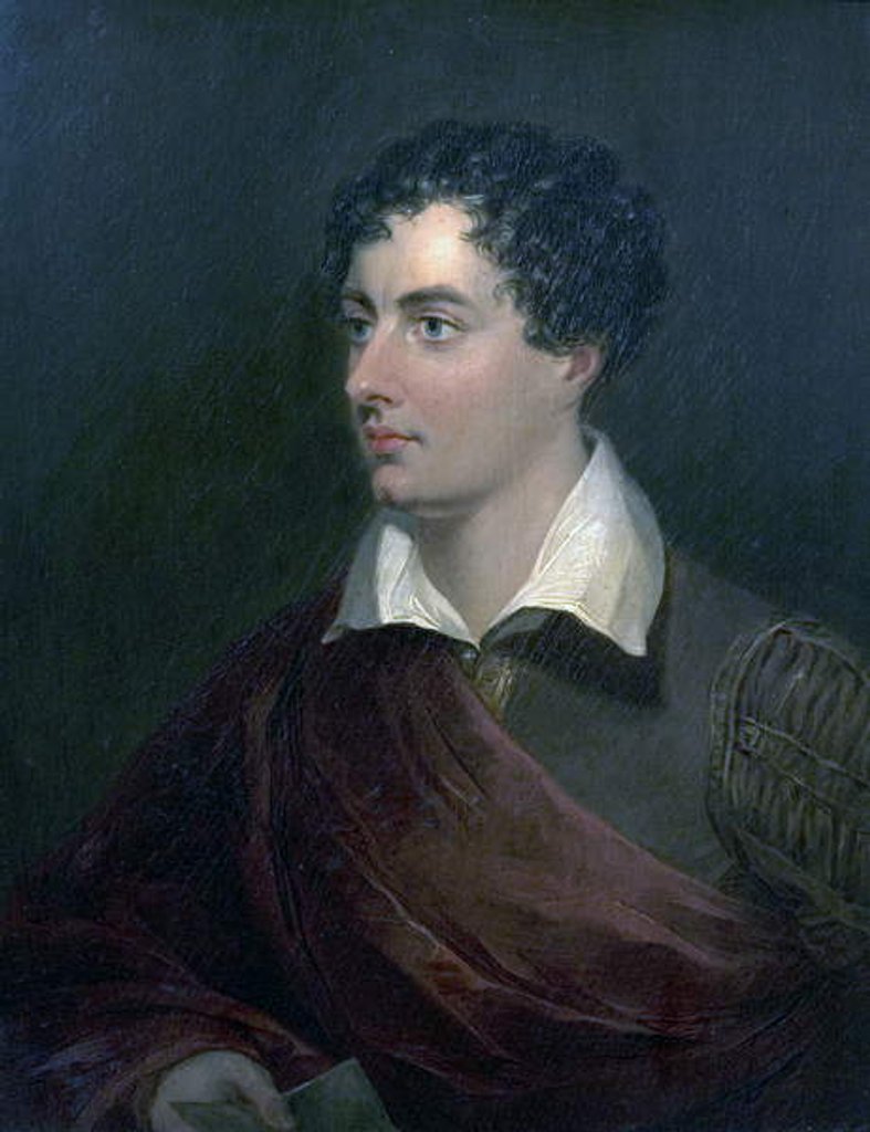 Detail of 6th Lord Byron, c.1825 by Richard Westall