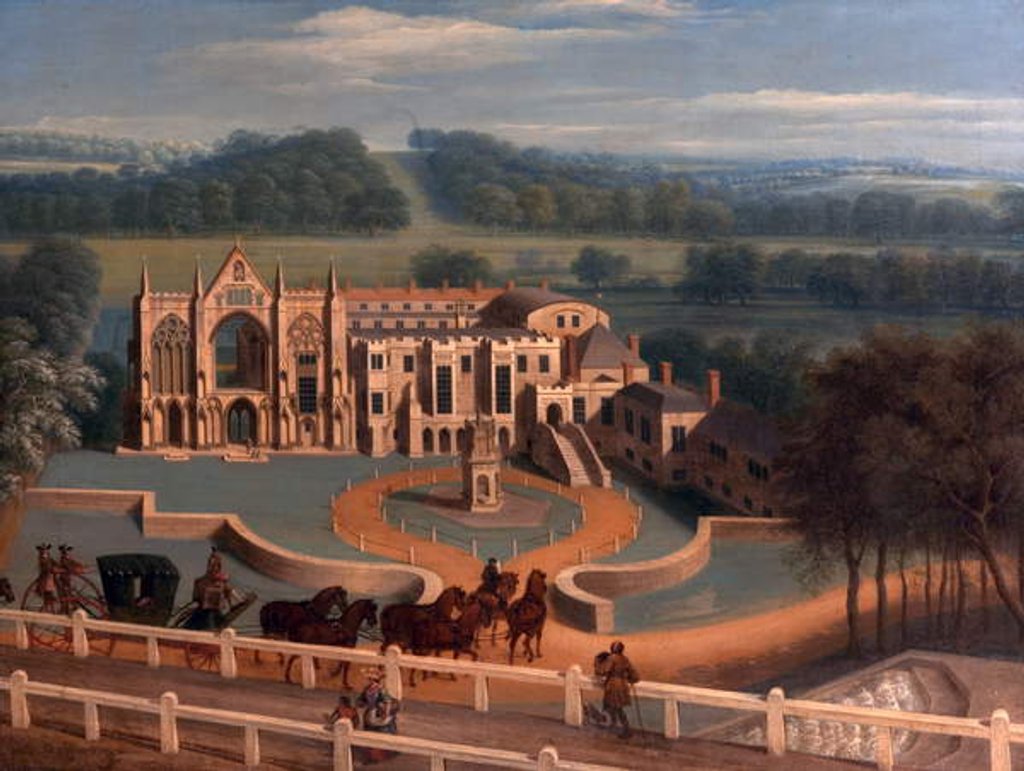 Detail of Newstead Abbey, Nottinghamshire, West Aspect, 1730 by Peter Tillemans