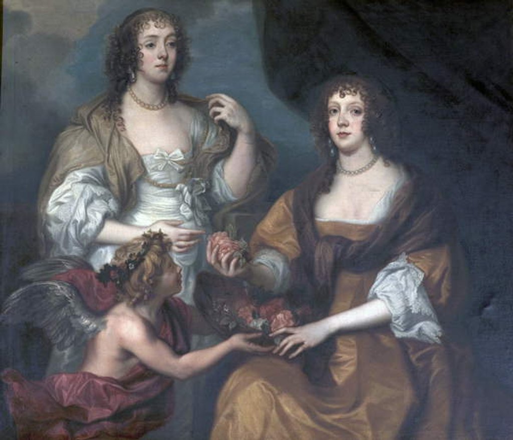 Detail of Lady Elizabeth Thimbelby and Dorothy, Viscountess Andover by Anthony van (after) Dyck