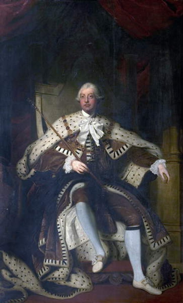Detail of George III by Allan Ramsay