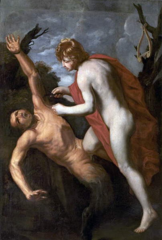 Detail of Apollo Flaying Marsyas by Guido Reni