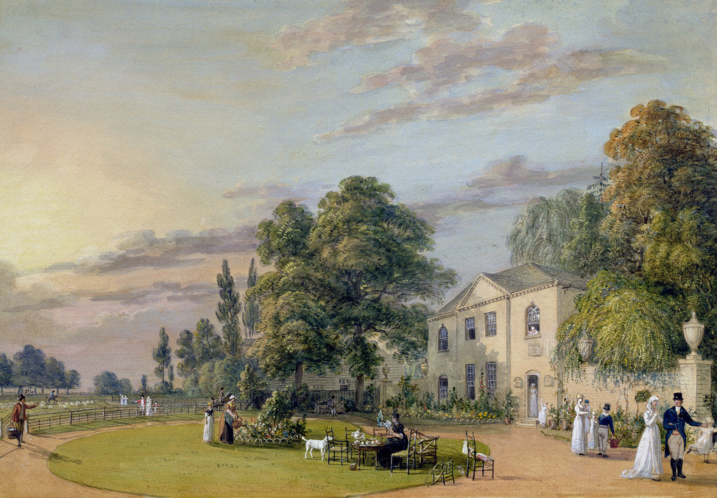 Detail of Tea at Englefield Green by Paul Sandby
