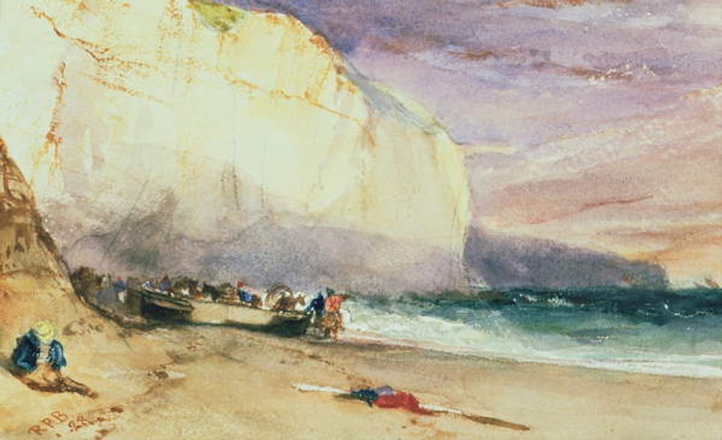 Detail of The Undercliff, 1828 by Richard Parkes Bonington