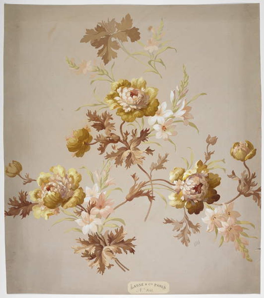 Detail of Carpet design by English School