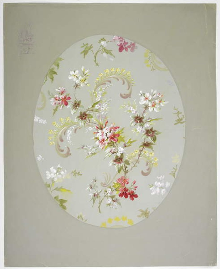 Detail of Carpet design by English School