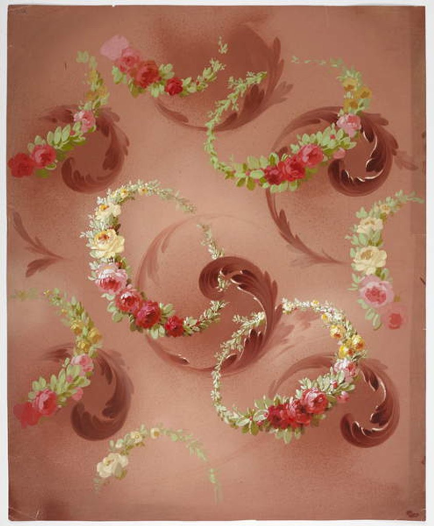 Detail of Carpet design by English School