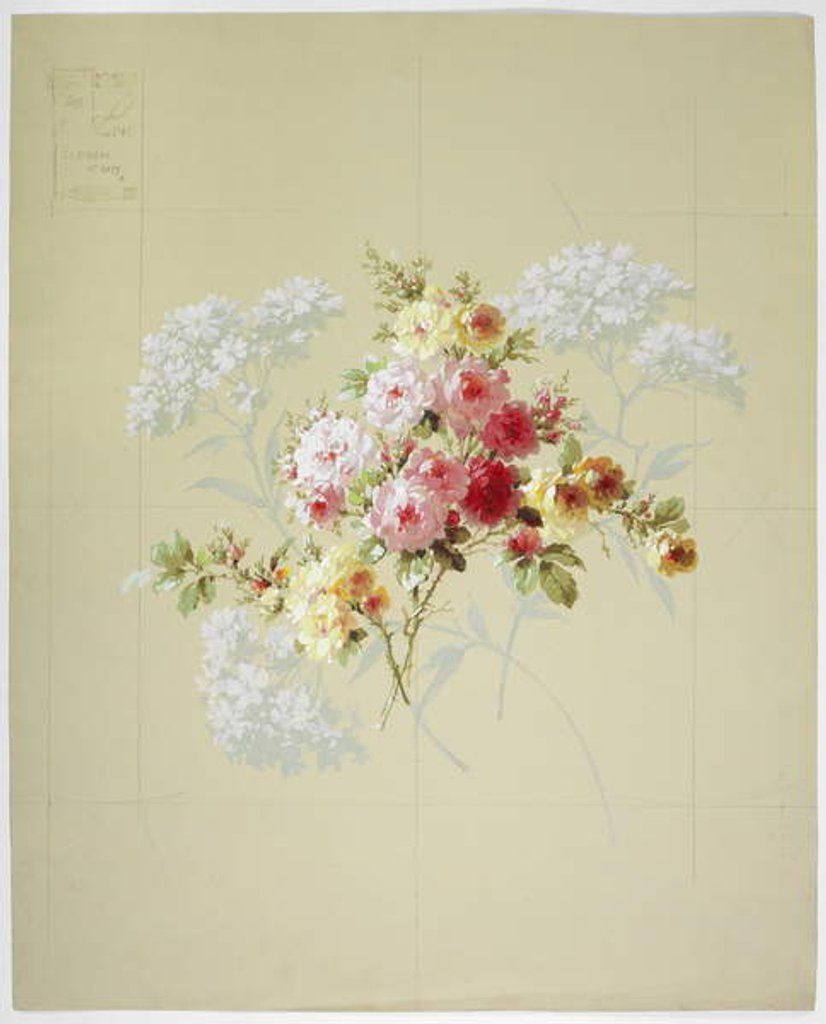 Detail of Carpet design by English School