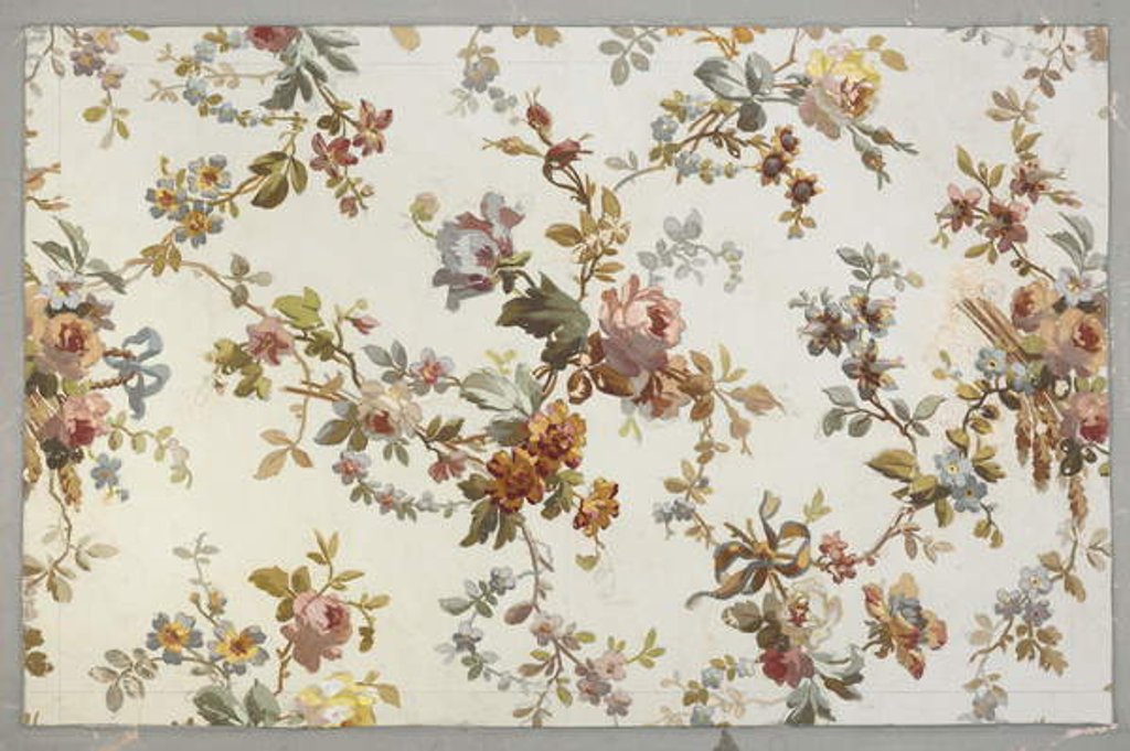 Detail of Carpet design by English School