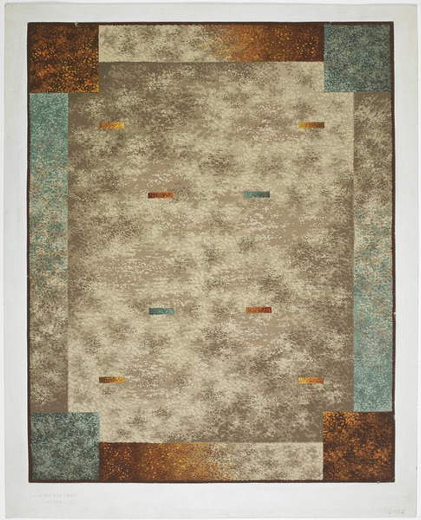 Detail of Carpet design by English School