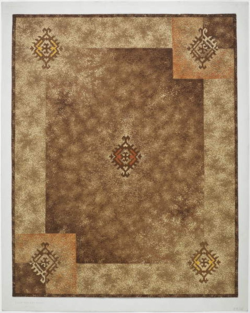 Detail of Carpet design by English School