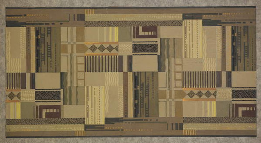 Detail of Carpet design by English School