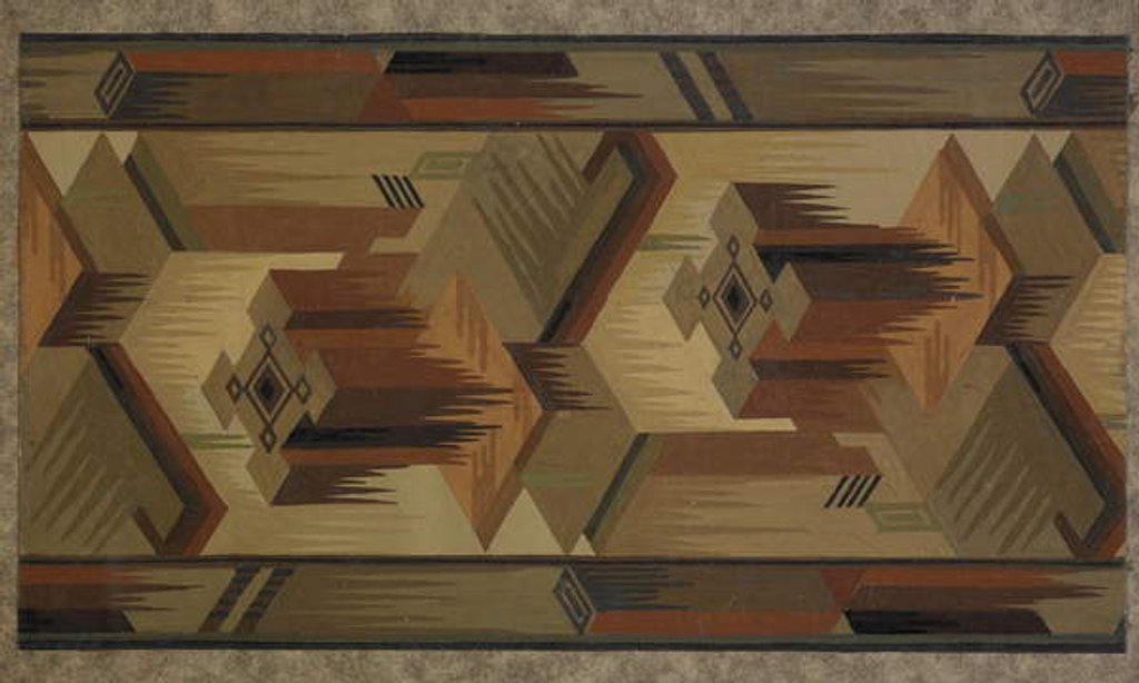 Detail of Carpet design by English School