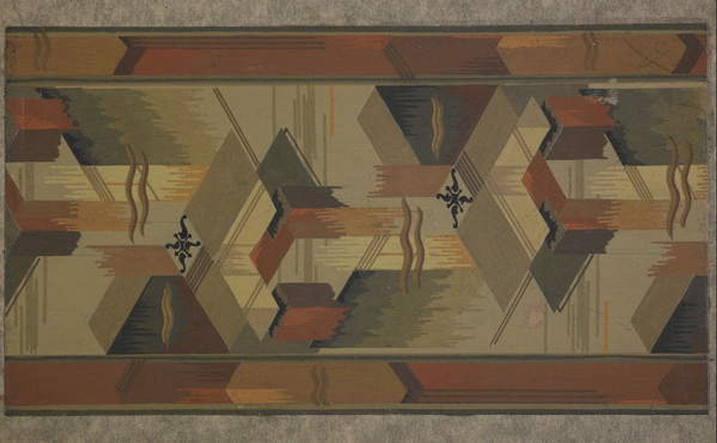 Detail of Carpet design by English School