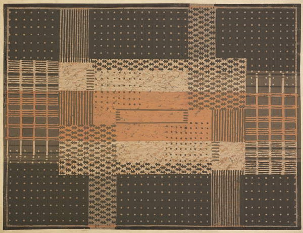 Detail of Carpet design by English School