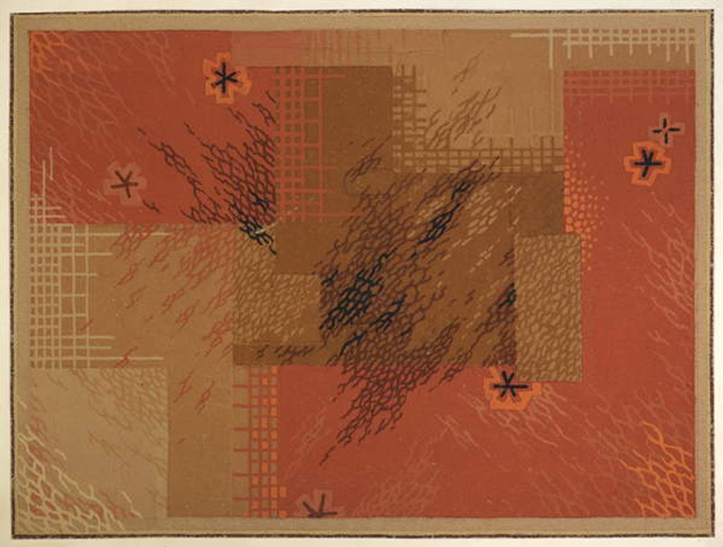 Detail of Carpet design by English School