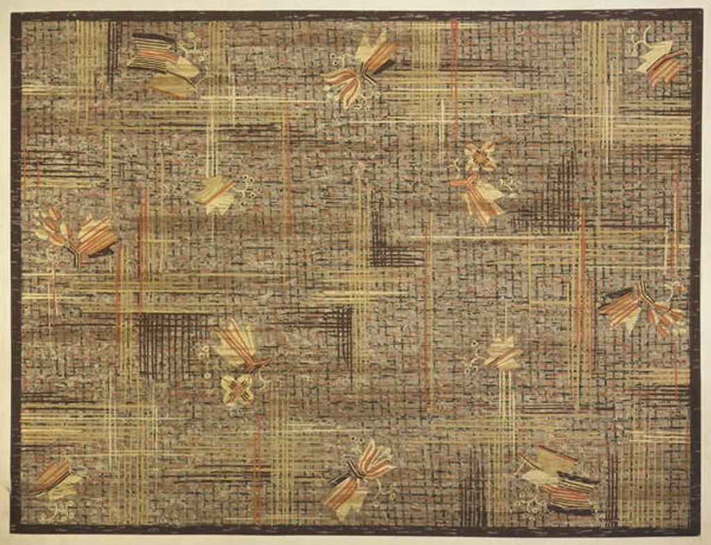 Detail of Carpet design by English School