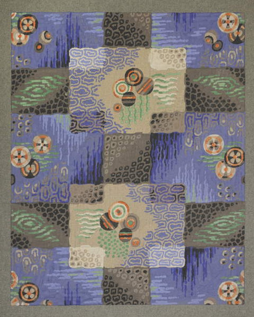 Detail of Carpet design by English School