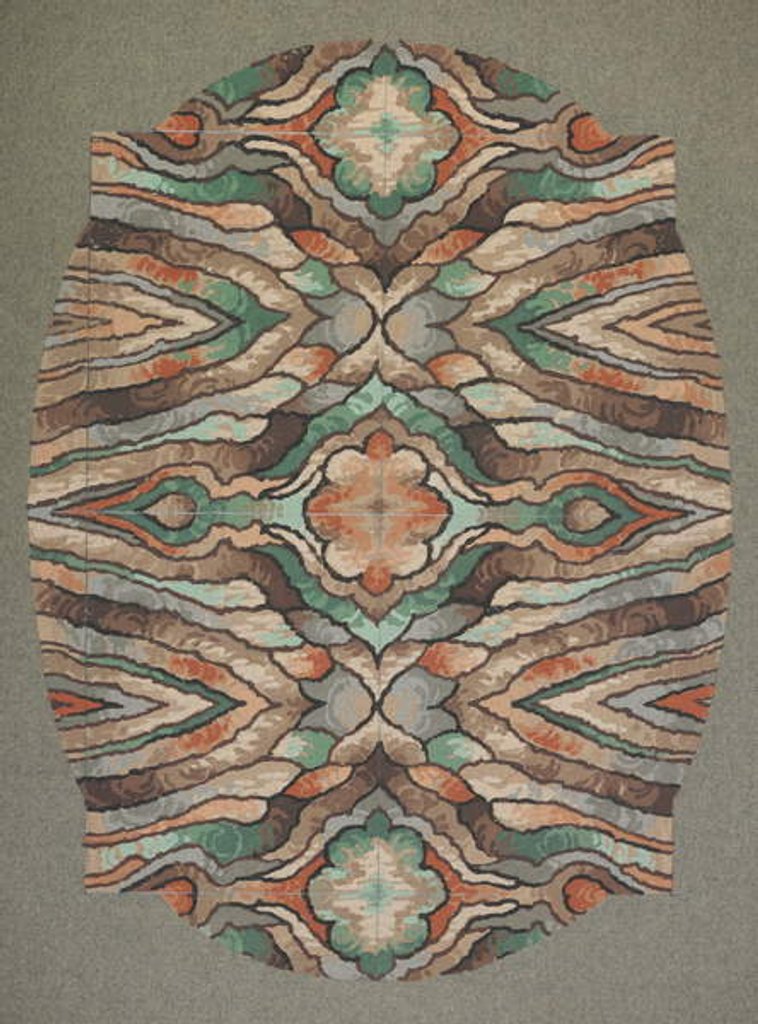 Detail of Carpet design by English School