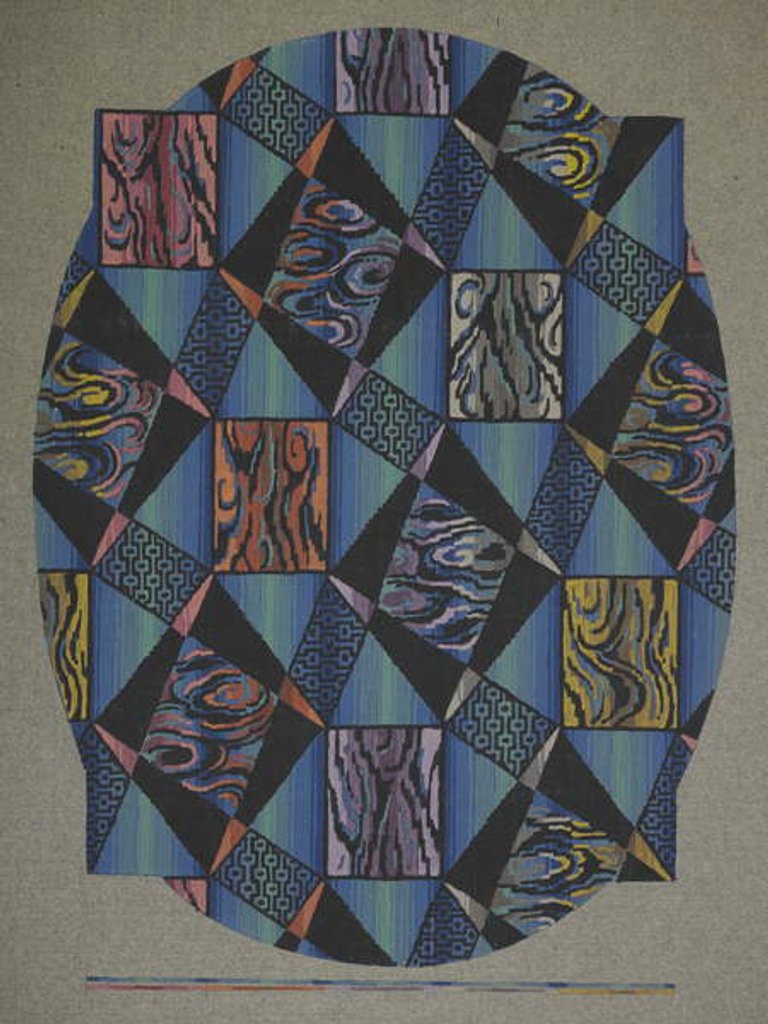 Detail of Carpet design by English School