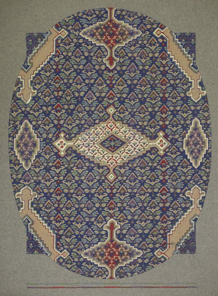 Detail of Carpet design by English School