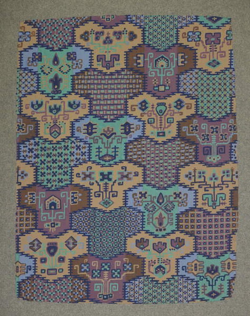 Detail of Carpet design by English School