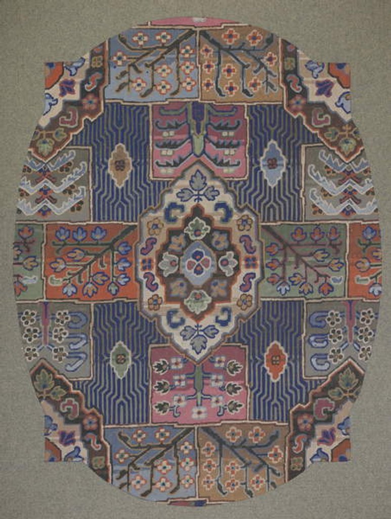 Detail of Carpet design by English School