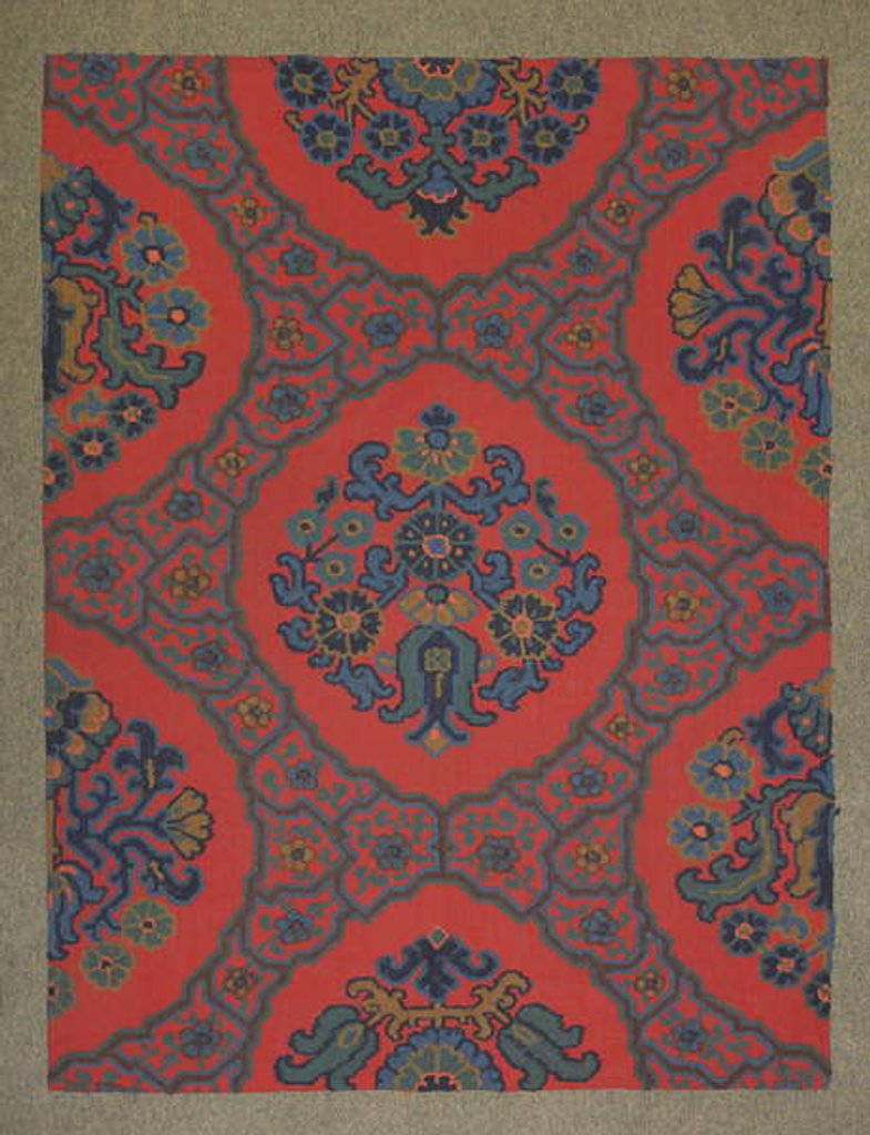 Detail of Carpet design by English School