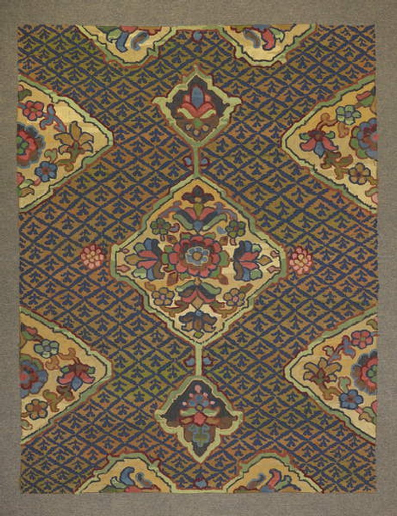 Detail of Carpet design by English School