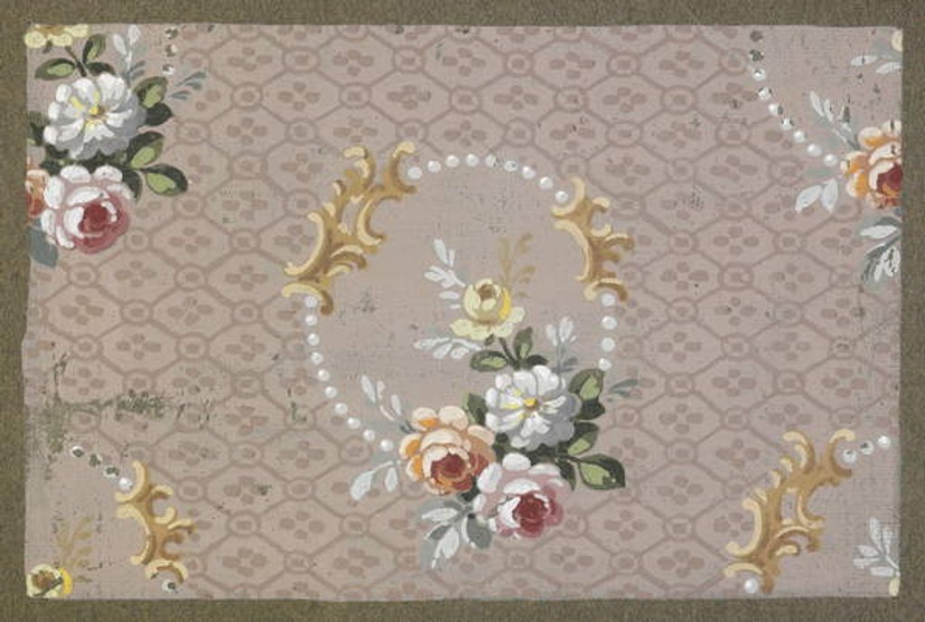 Detail of Carpet design by English School