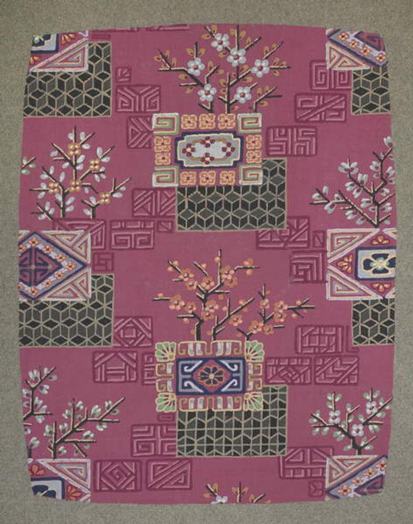 Detail of Carpet design by English School