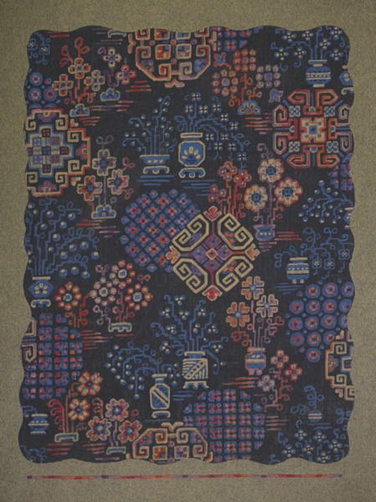 Detail of Carpet design by English School