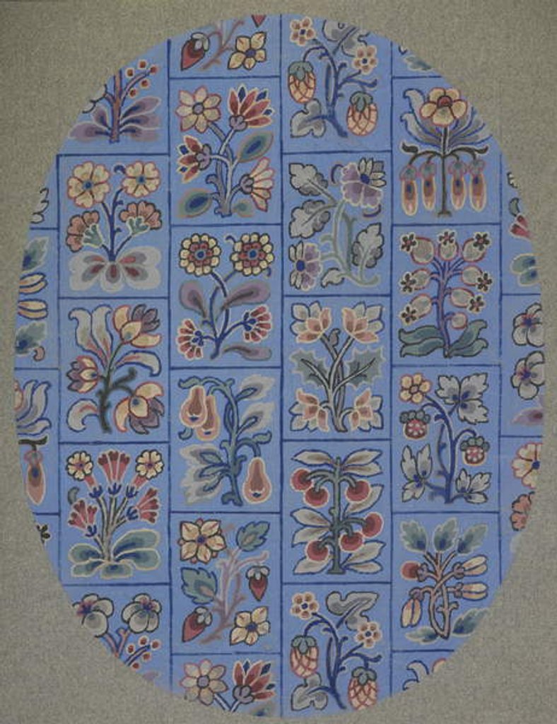 Detail of Carpet design by English School