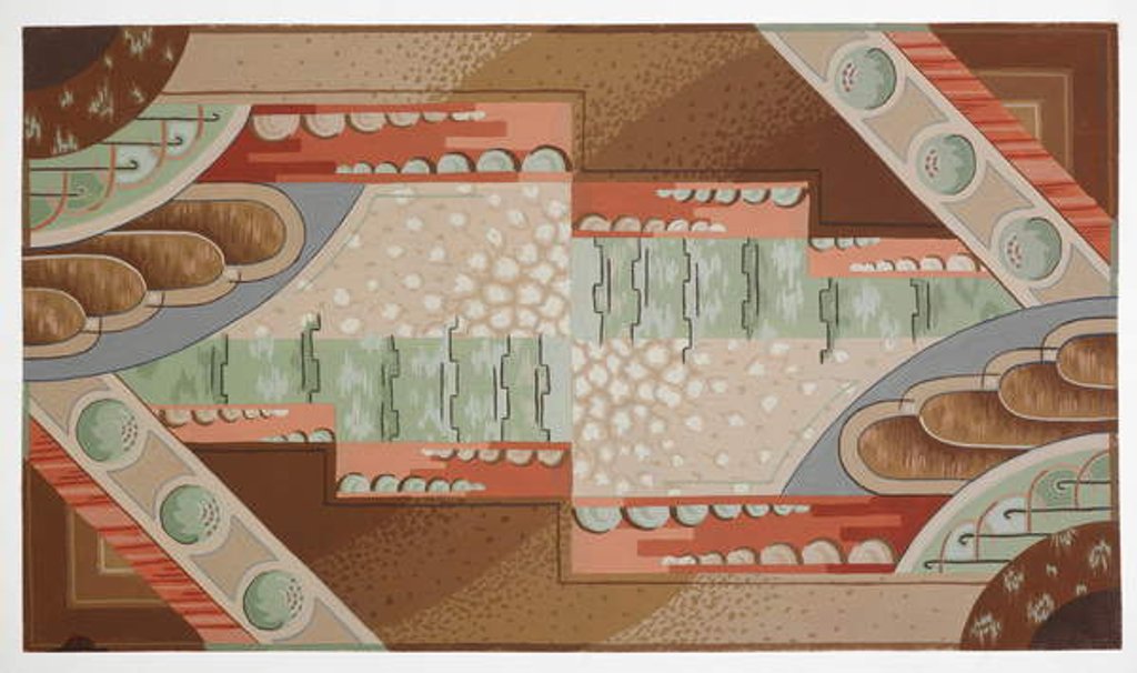 Detail of Carpet design by English School