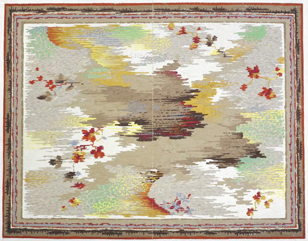 Detail of Carpet design by English School