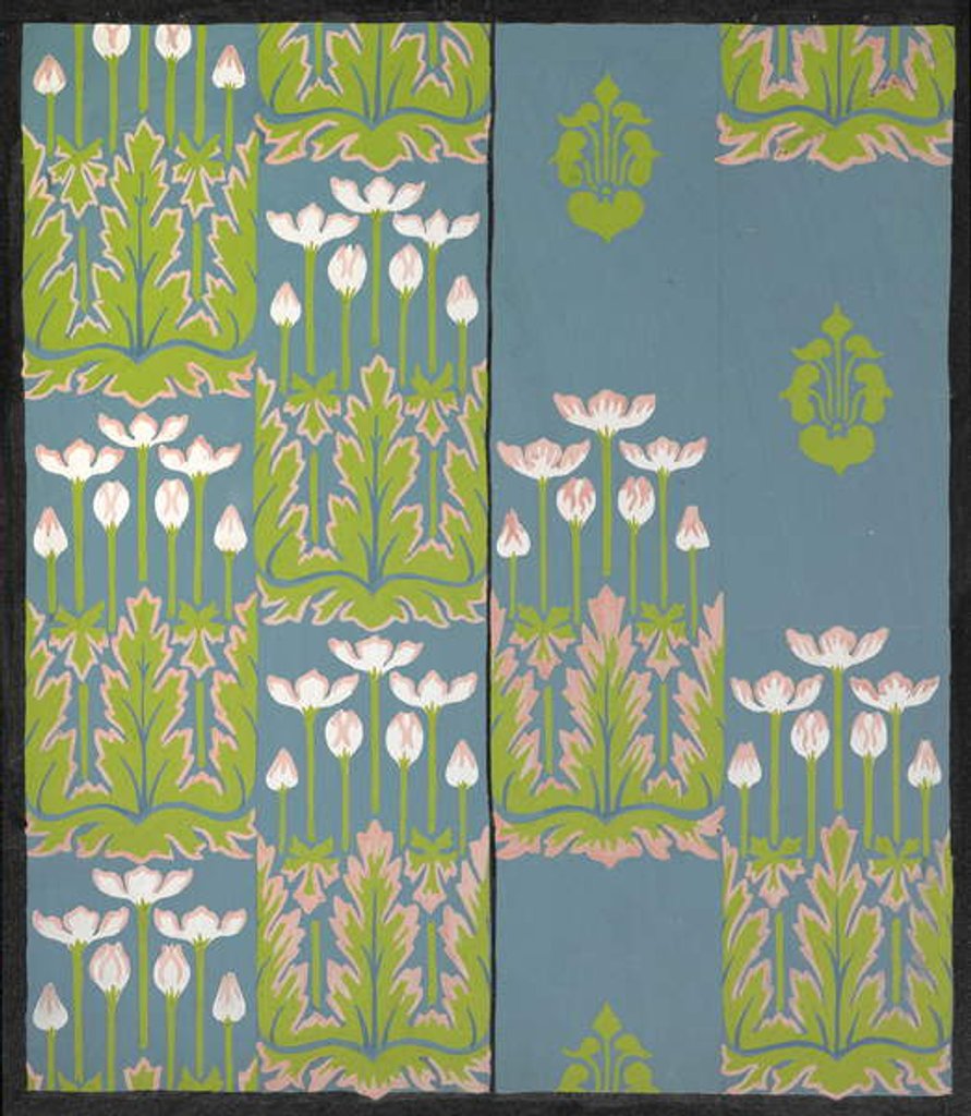 Detail of Carpet design by English School