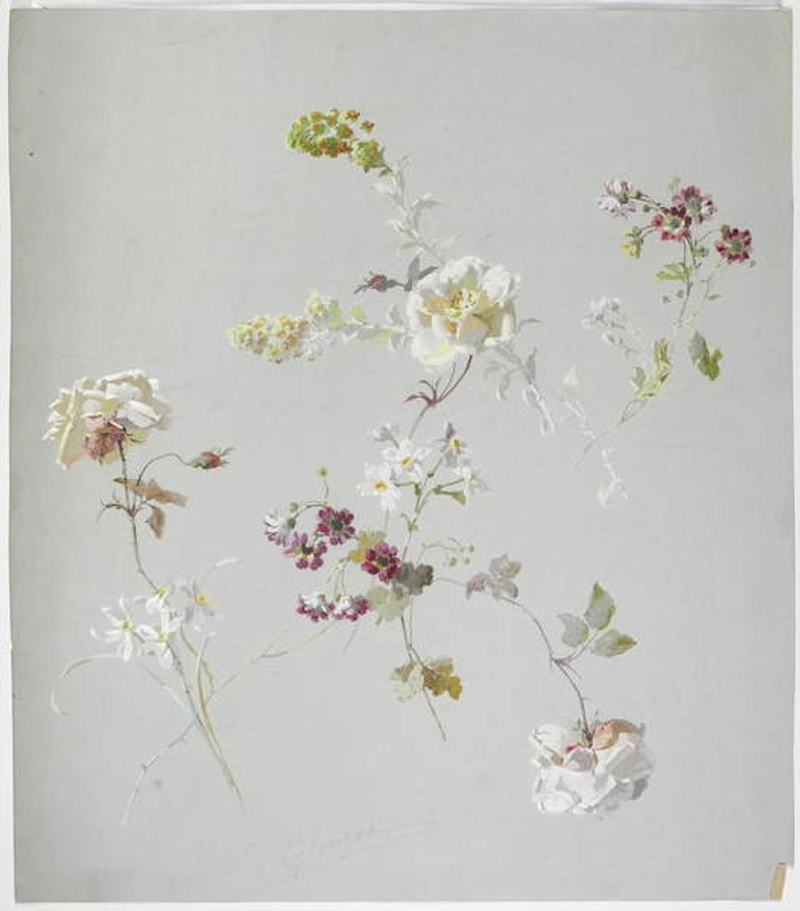 Detail of Carpet design by English School