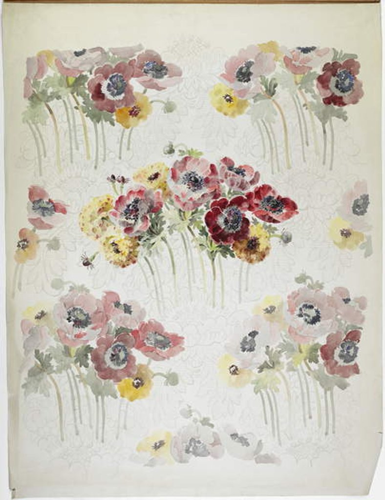 Detail of Carpet design by English School