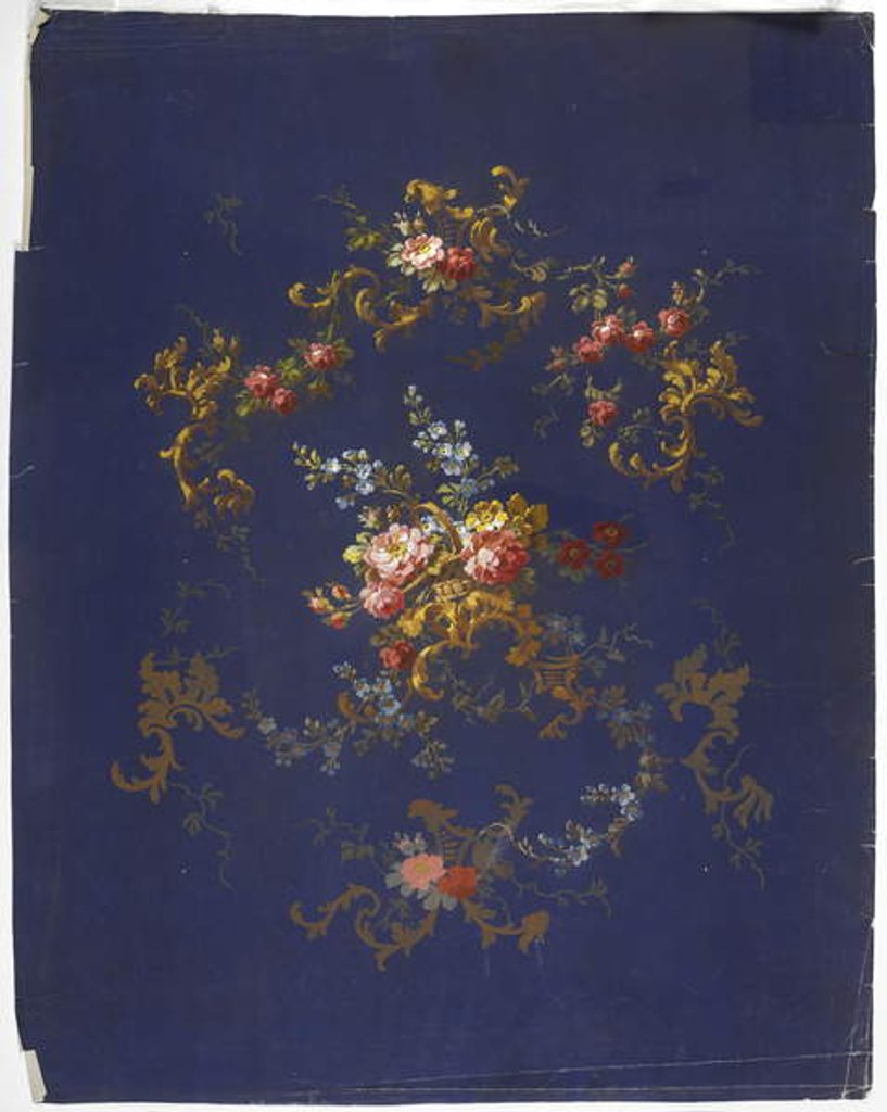 Detail of Carpet design by English School