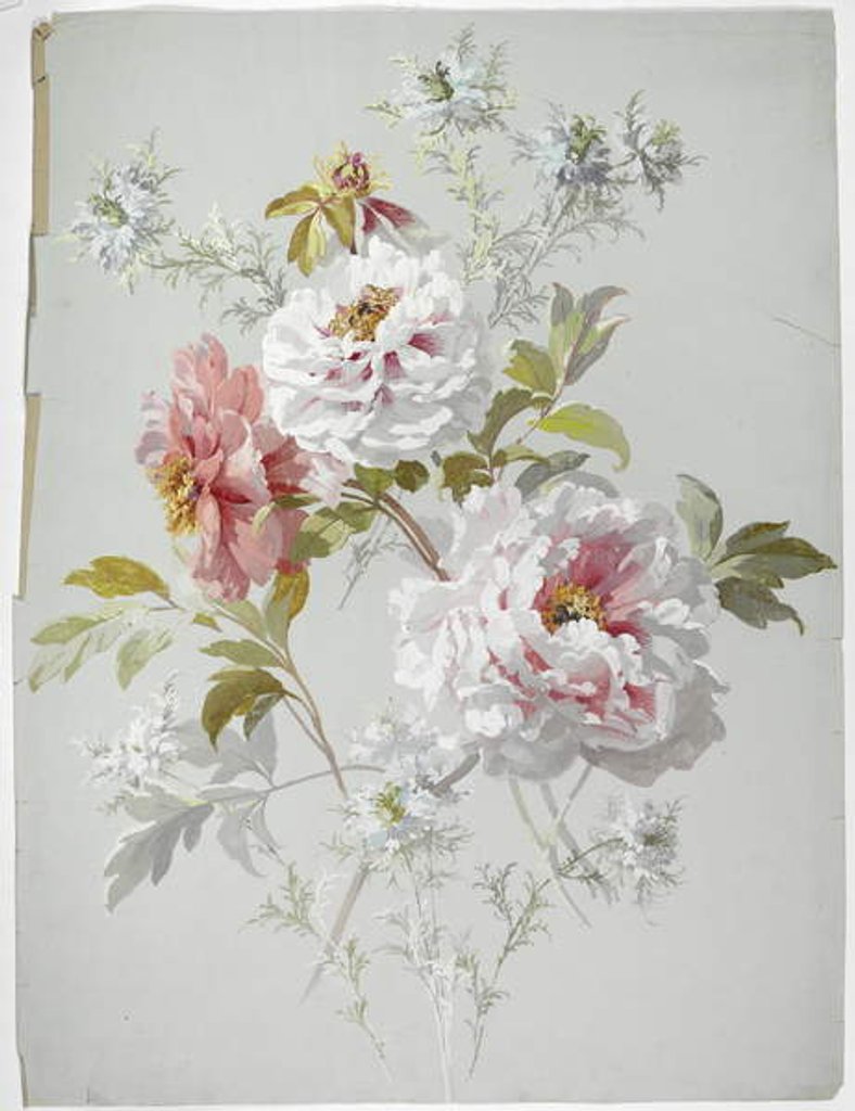 Detail of Carpet design by English School