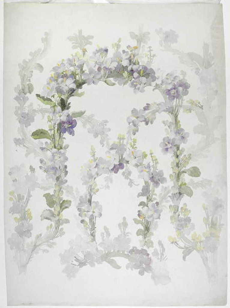 Detail of Carpet design by English School