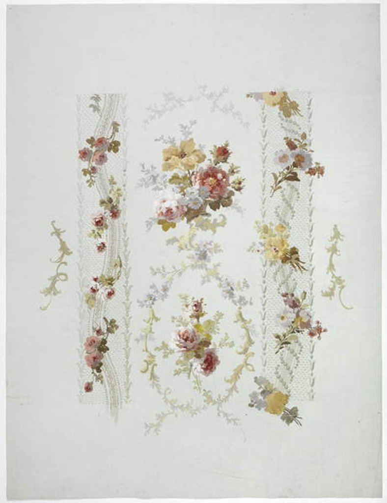 Detail of Carpet design by English School