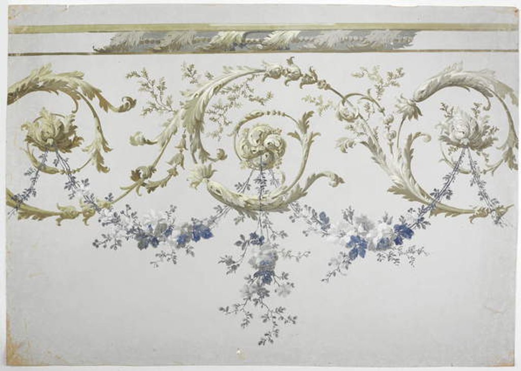 Detail of Carpet design by English School