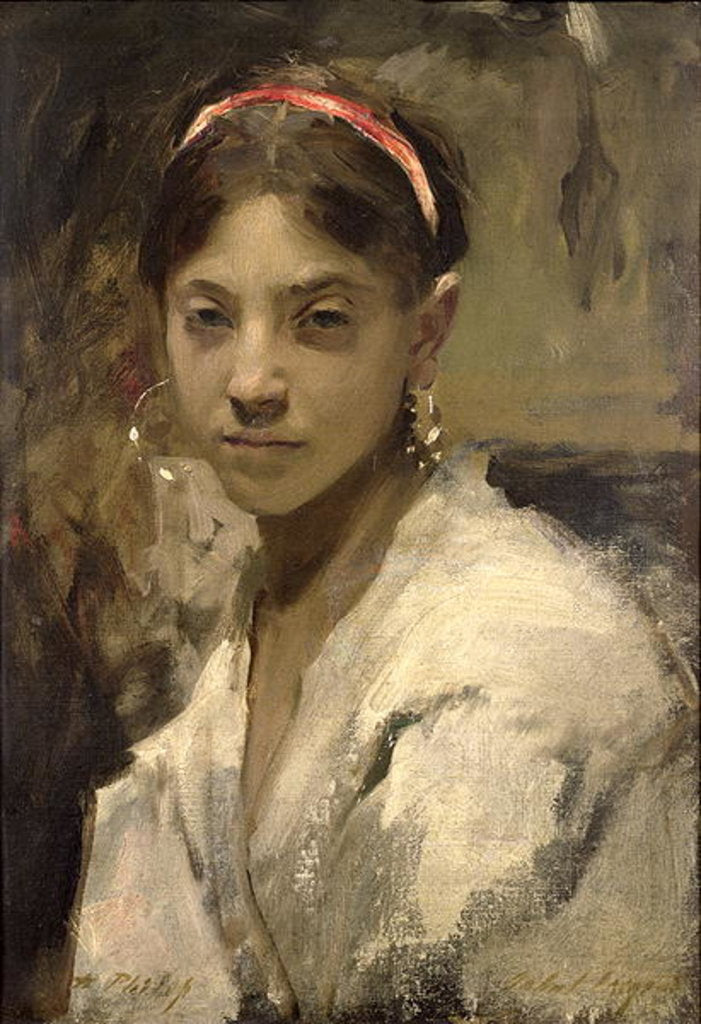 Detail of Head of a Capri Girl, 1878 by John Singer Sargent